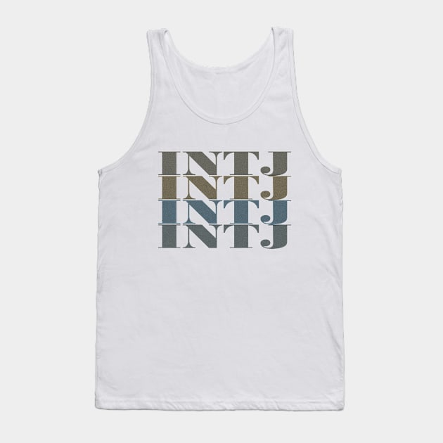 INTJ - Vintage Design | Personality Type | T-Shirt | Myers Briggs | MBTI | Typology | Mastermind | Architect Tank Top by Idea Pangea